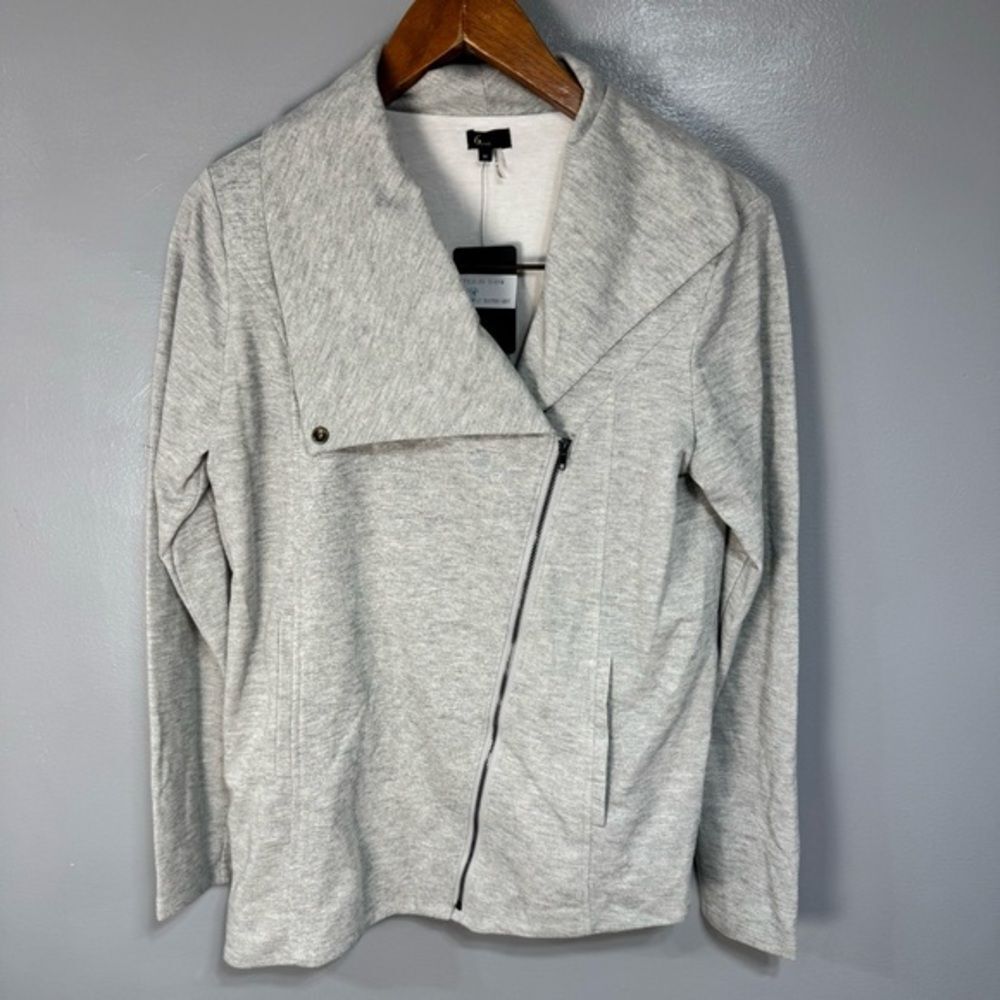 6 by Six Women’s Moto Jacket sz L Sweatshirt NEW # E799
